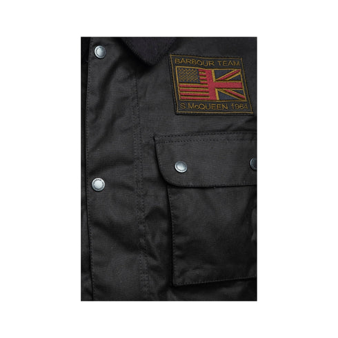 Barbour Intl. Giacca impermeabile Giubbino Uomo Workers Wax Nero - Francavilla Moda